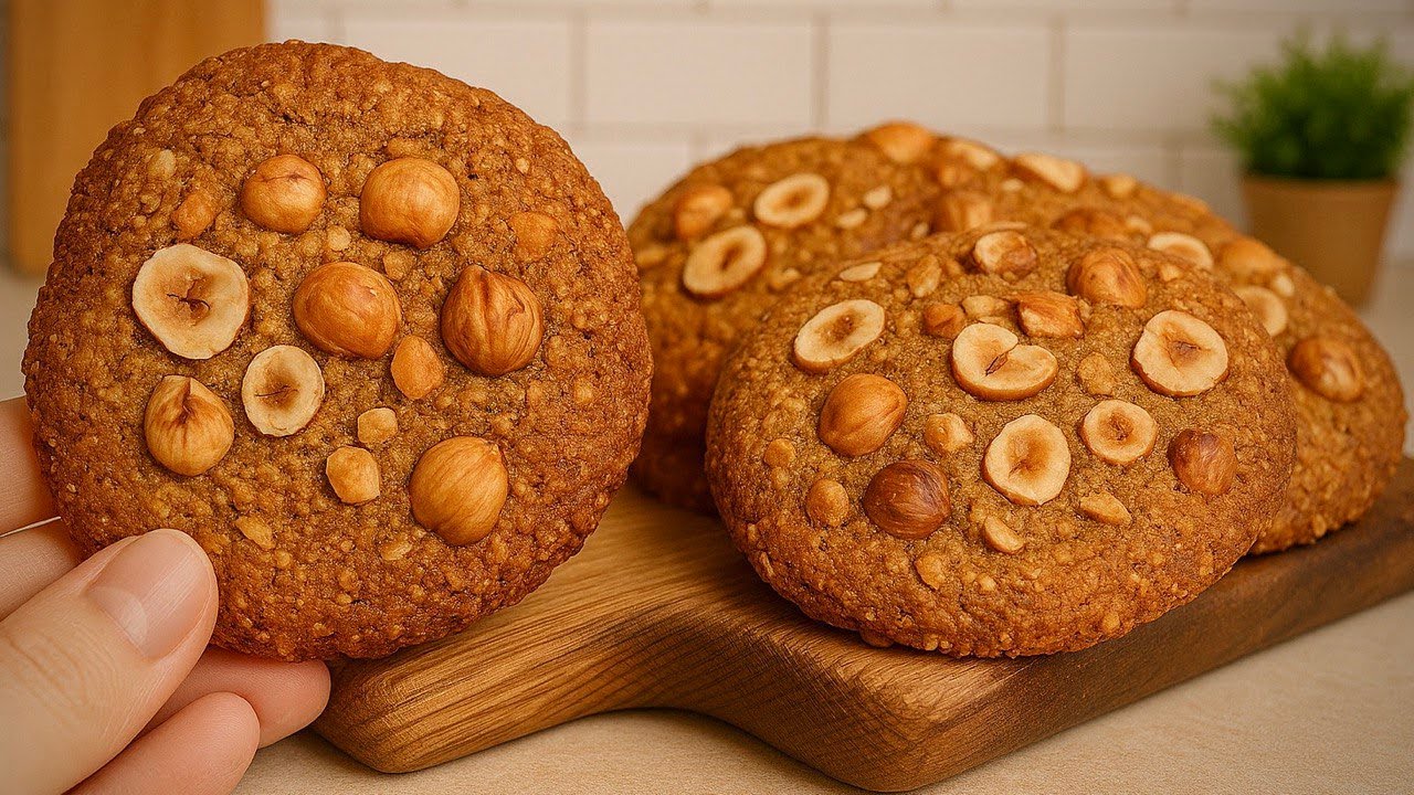 Kein Zucker! Gesunde Haferkekse mit Erdnussbutter! Schnelles glutenfreies Dessert!