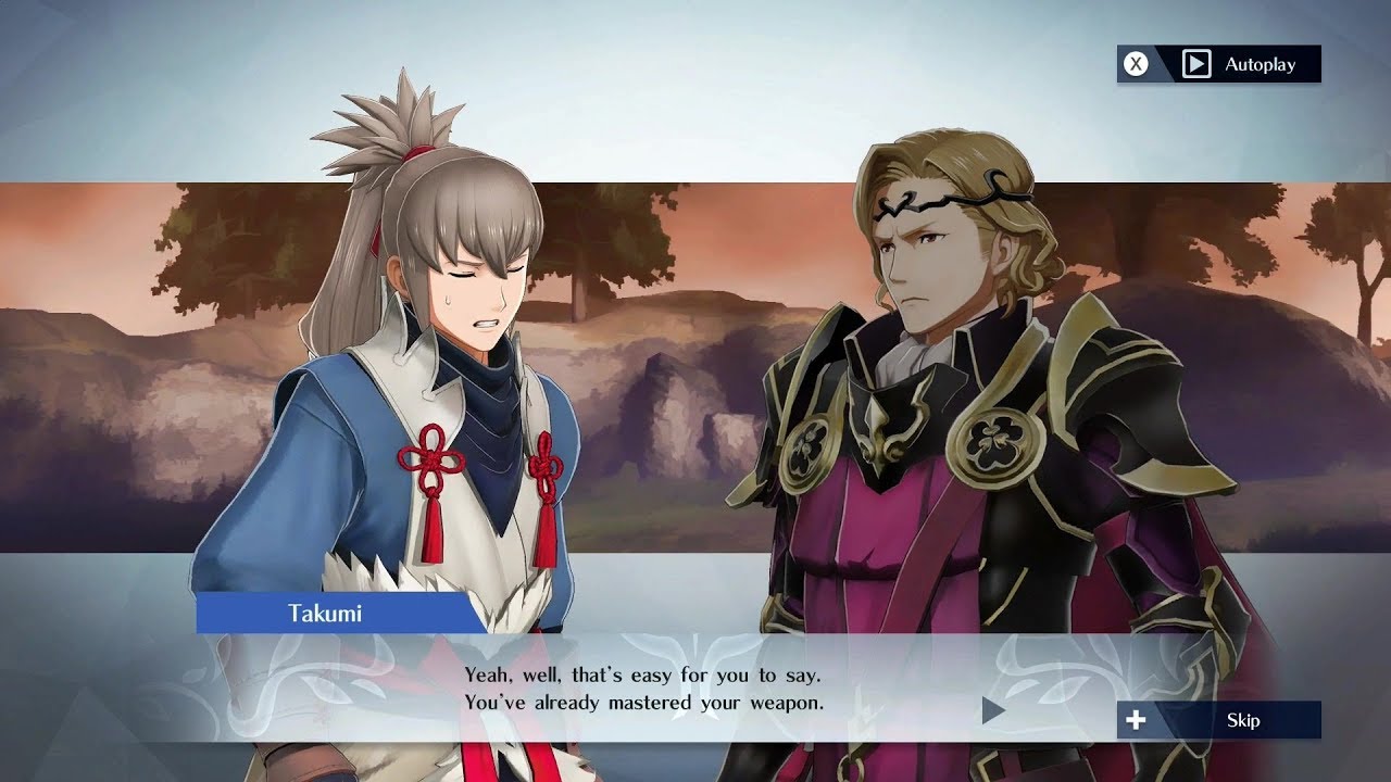 Fire Emblem Warriors - Takumi & Xander Support Conversation