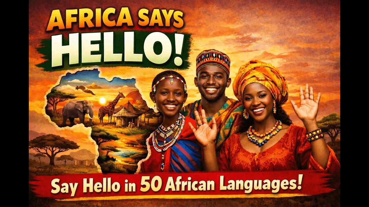 Africa Says Hello! 🌍 | Say Hello in 50 African Languages | Learn with Diversio