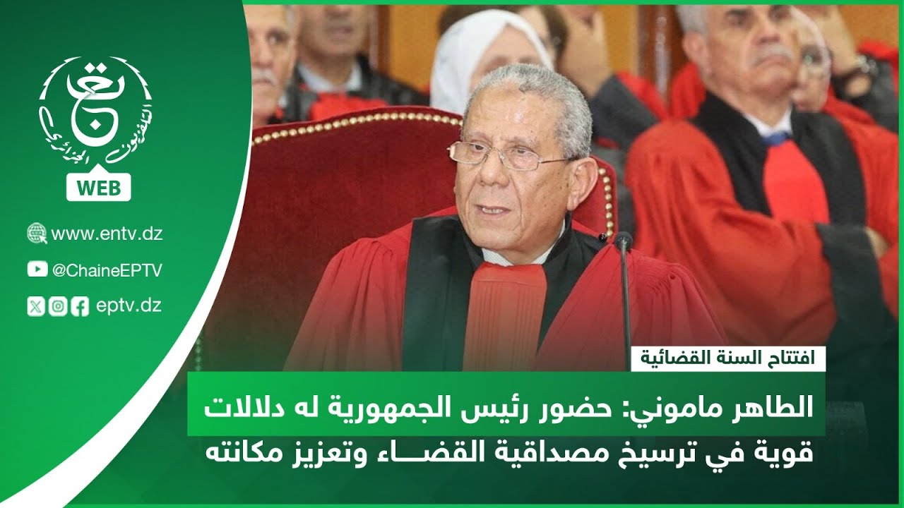 الطاهر ماموني: حضور رئيس الجمهورية له دلالات قوية في ترسيخ مصداقية القضاء وتعزيز مكانته