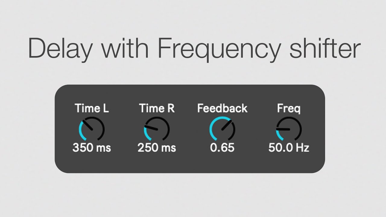Max4Live - Frequency shifter effect & Delay Modification (lesson 8)