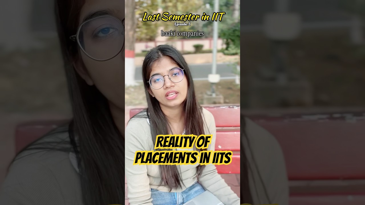 Placement  Reality in IIT✨ - last semester in IIT episode:3 ❤️ #iit #placements #minivlogs