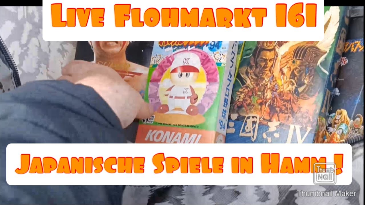 Live Flohmarkt 161 - Japanische Spiele in Hamm !