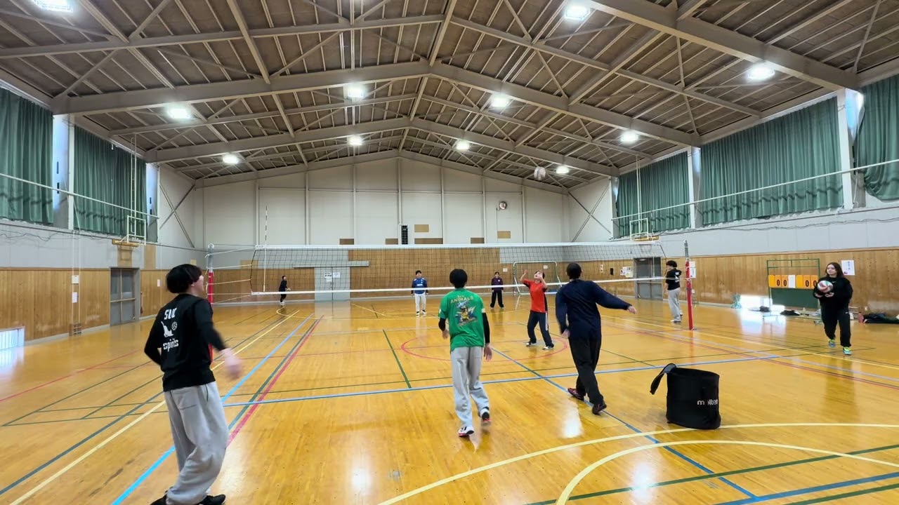 3/15 Sバレー スパイク練