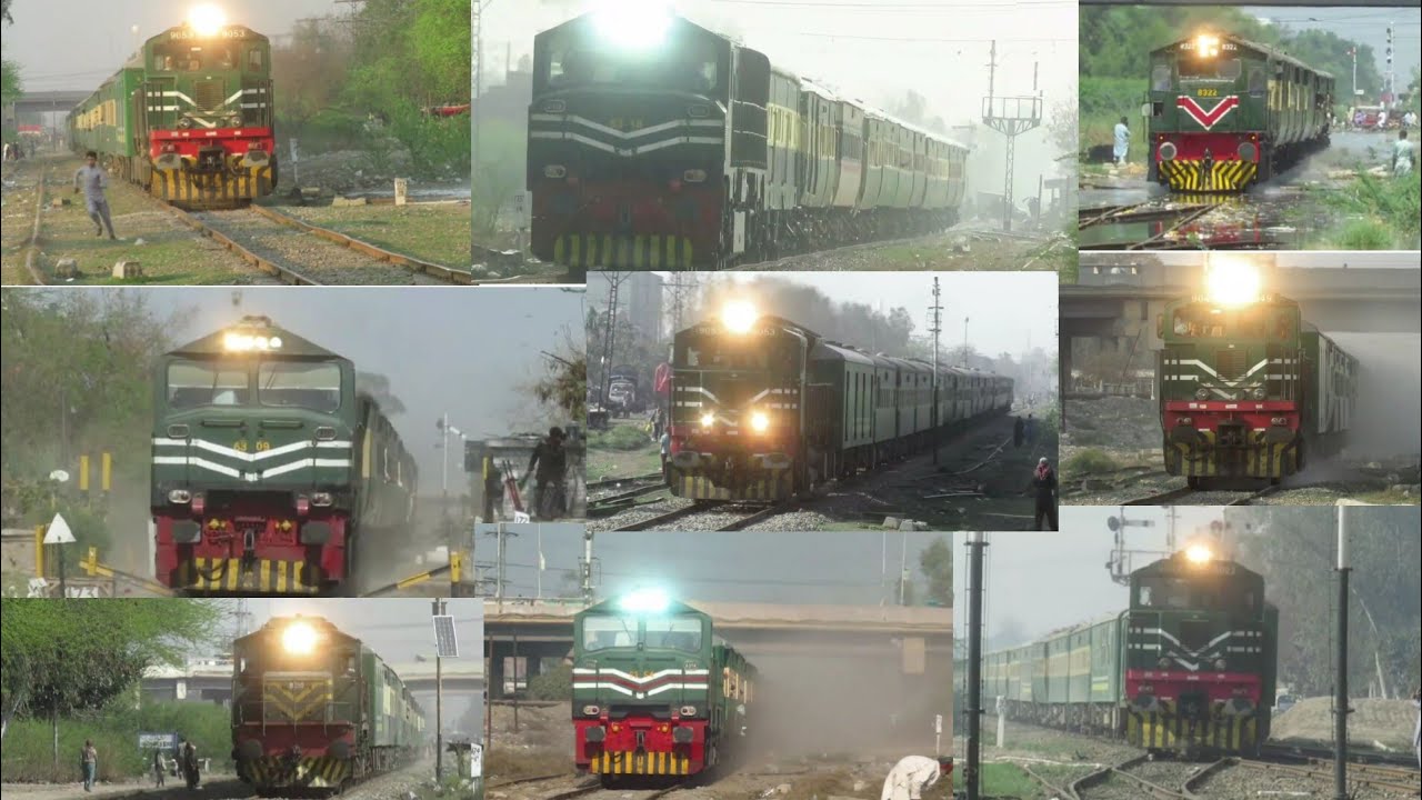 Hight Speed trains Compilation 2024 | 12 in 1 Fastest Trains in Pakistan | Pakistan Railway