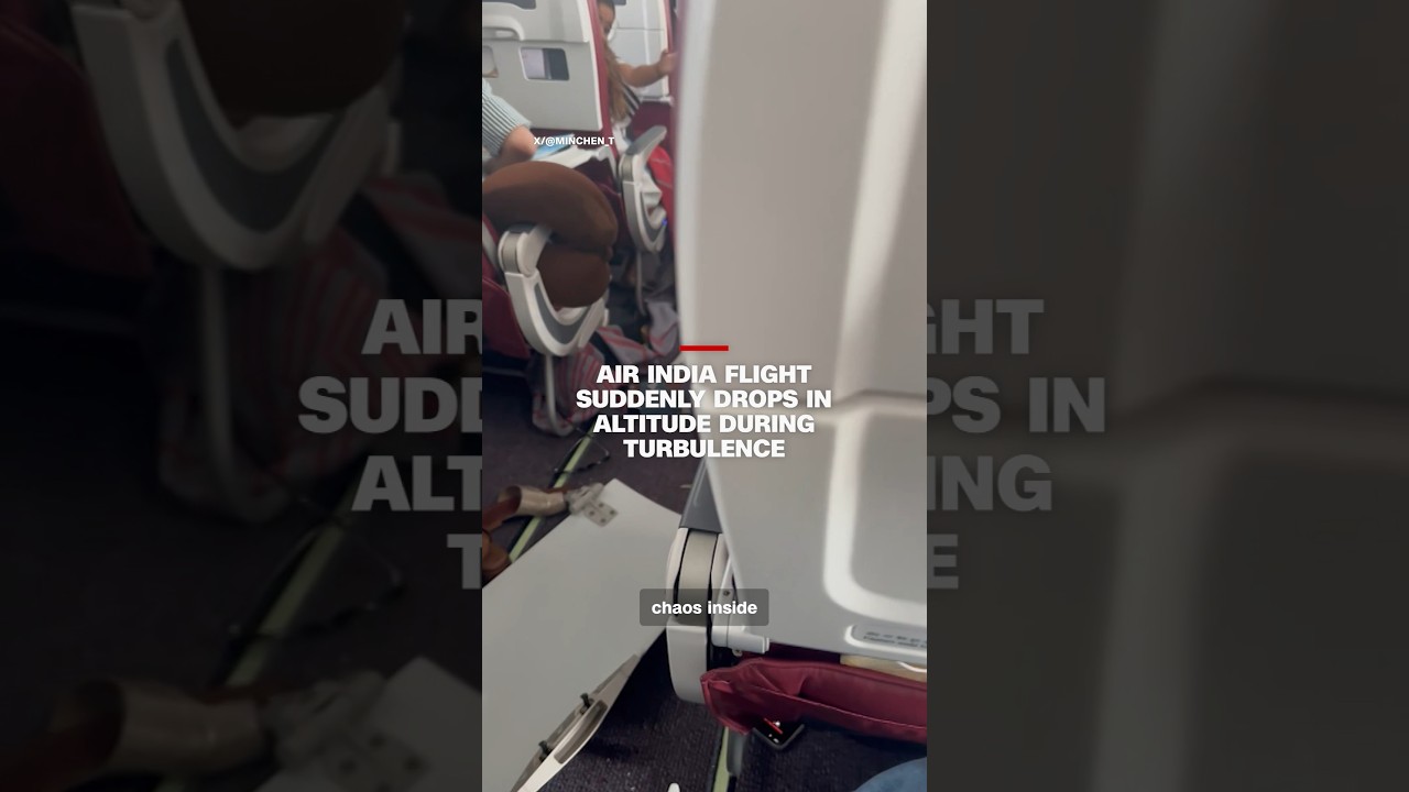 Air India flight suddenly drops in altitude during turbulence
