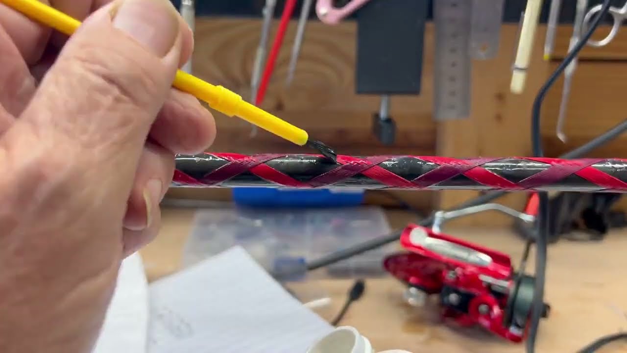 Decorative Wrap on a Custom Fishing Rod