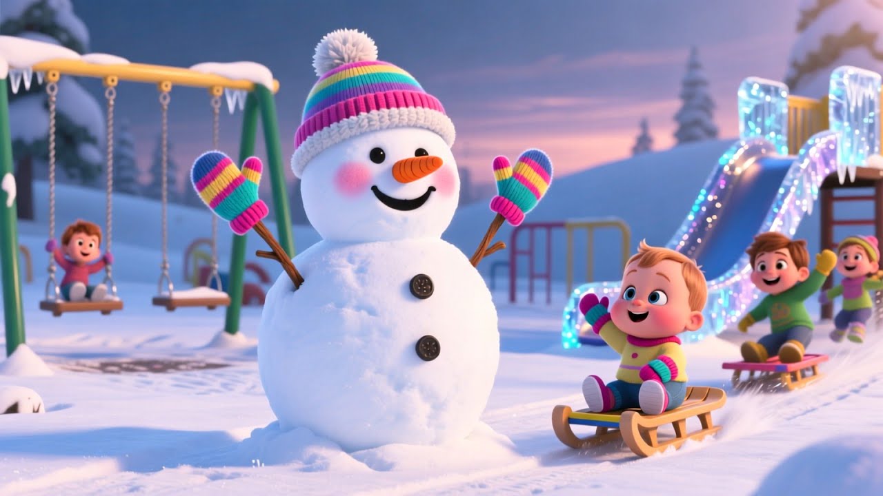 Winter Snowman With Baby ❄️ | Fun Snow Day Song for Kids | Cozy Winter Nursery Rhyme