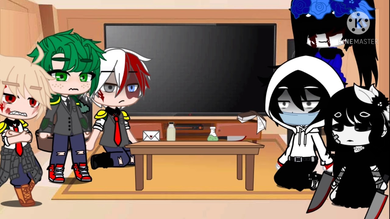 || °•Mha reacts to Creepypasta°• || Part 2 || Suggestions?