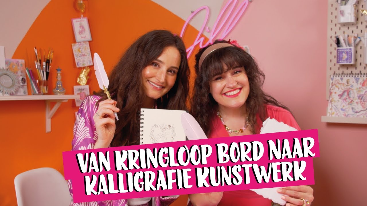 Van Kringloop Bord naar Kalligrafie Kunstwerk