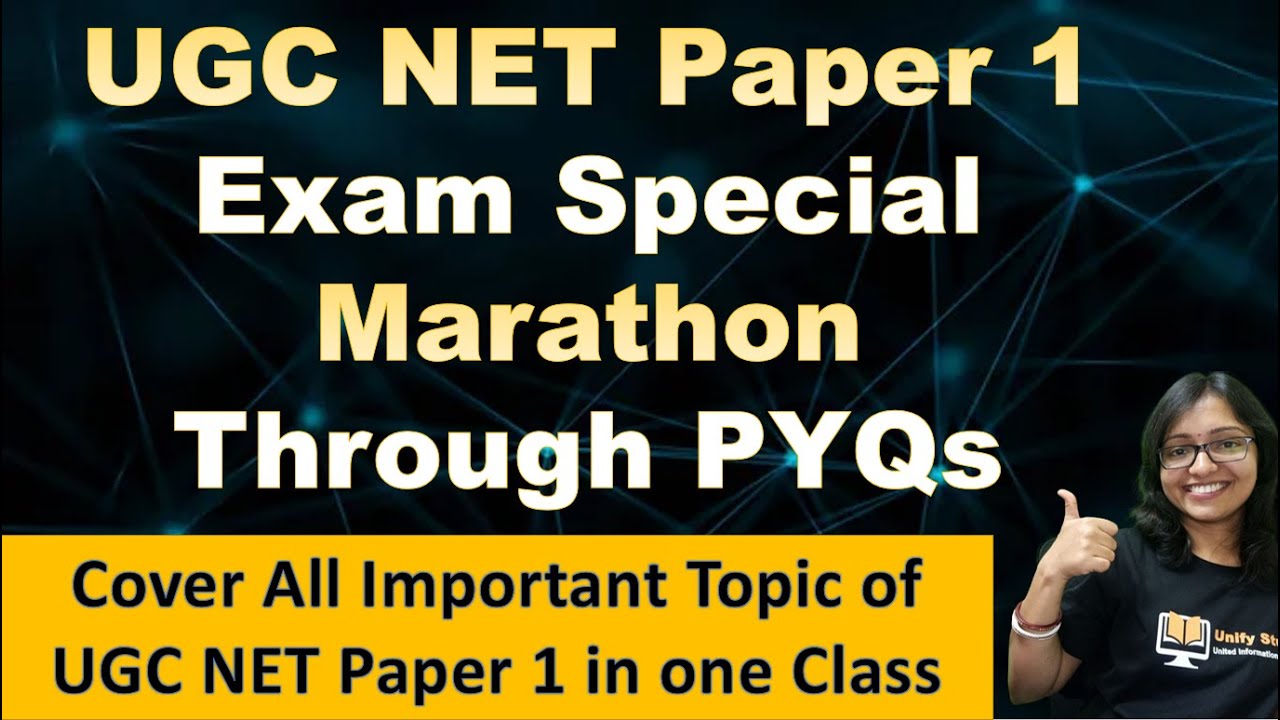 UGC NET Paper 1 Exam Special Marathon Though PYQs | Important Questions of  UGC NET Paper 1