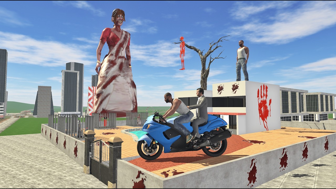Franklin + Michael in Kamla House | Funny Gameplay Indian Bikes Driving 3d 🤣🤣