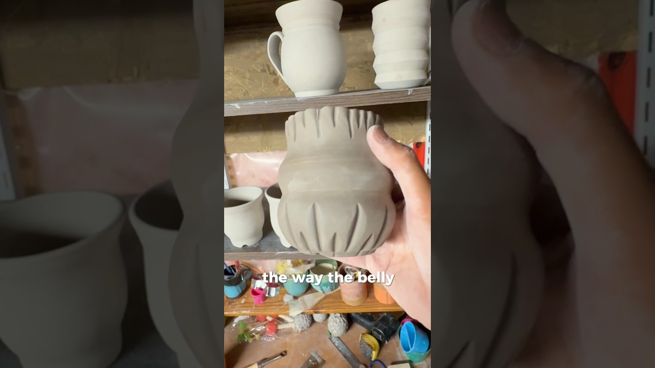 The carving life #pottery #ceramics #plants #planters #plantlover #plantcare #sculpture