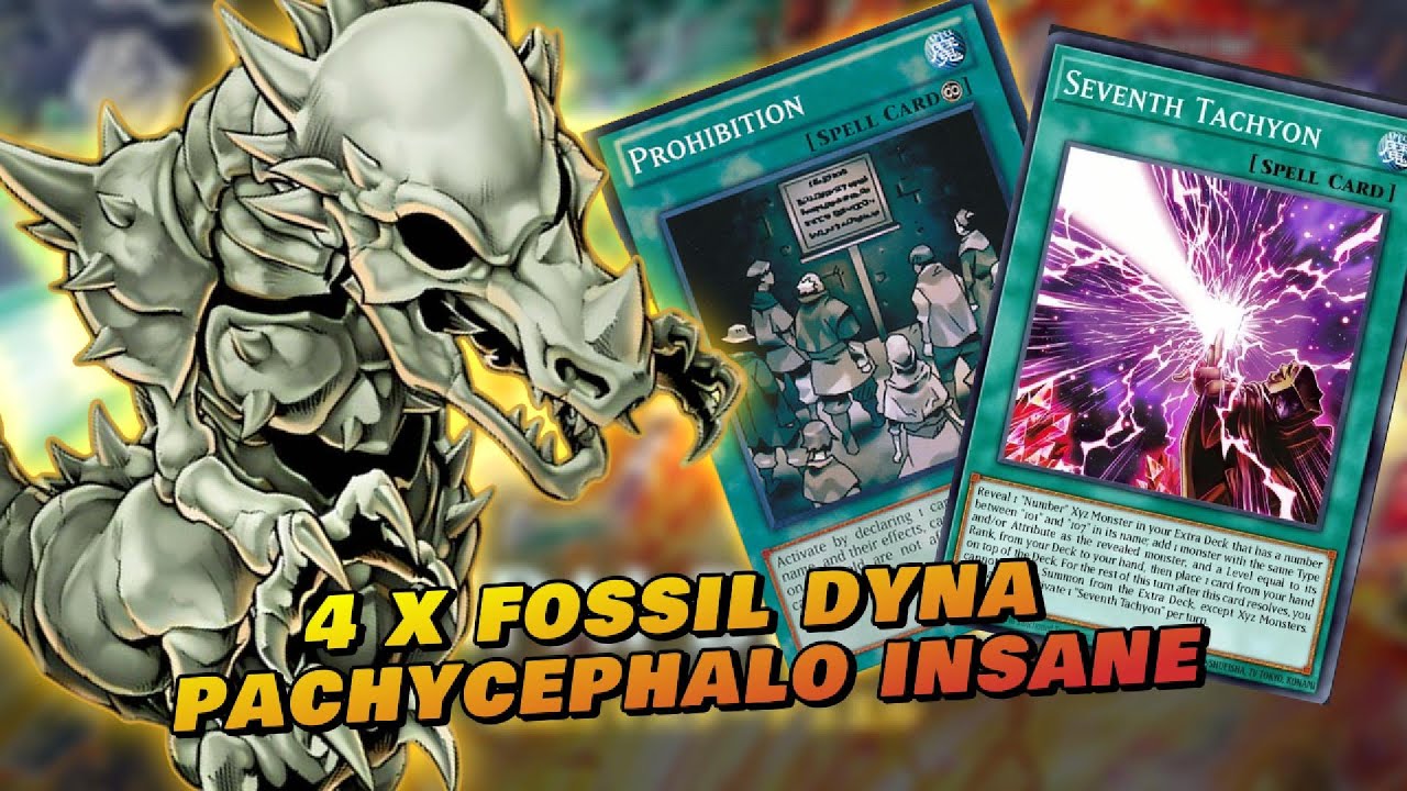 4 x fossil dyna pachycephalo is insane stun deck YUGIOH MASTER DUEL
