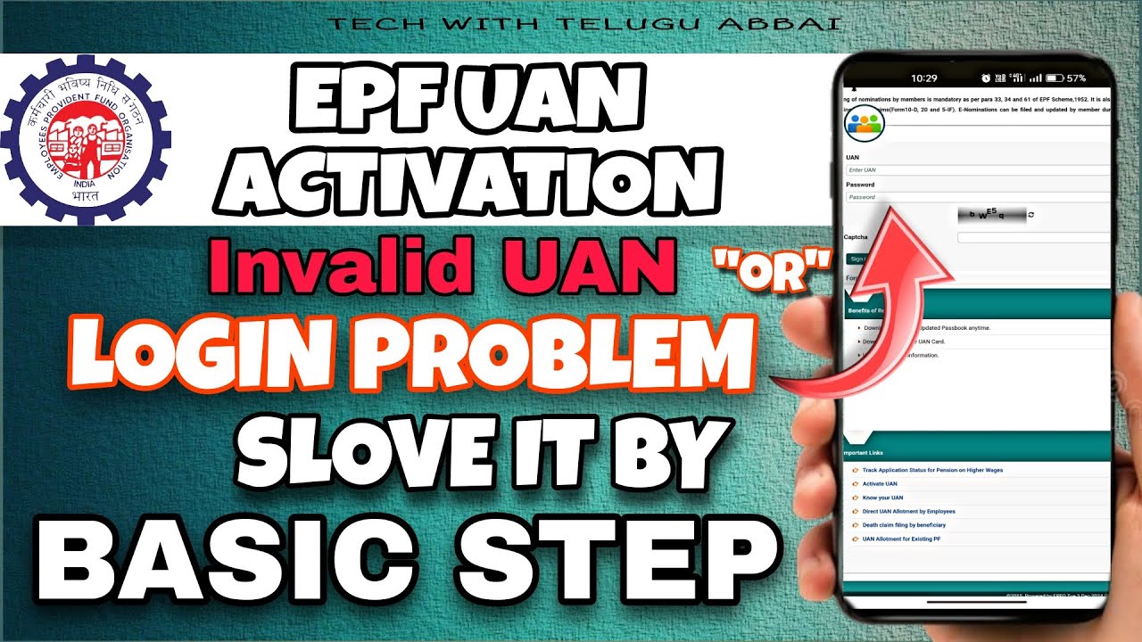 Invalid UAN Problem Fix Here 101% Work || Activate UAN Just 1M #pf