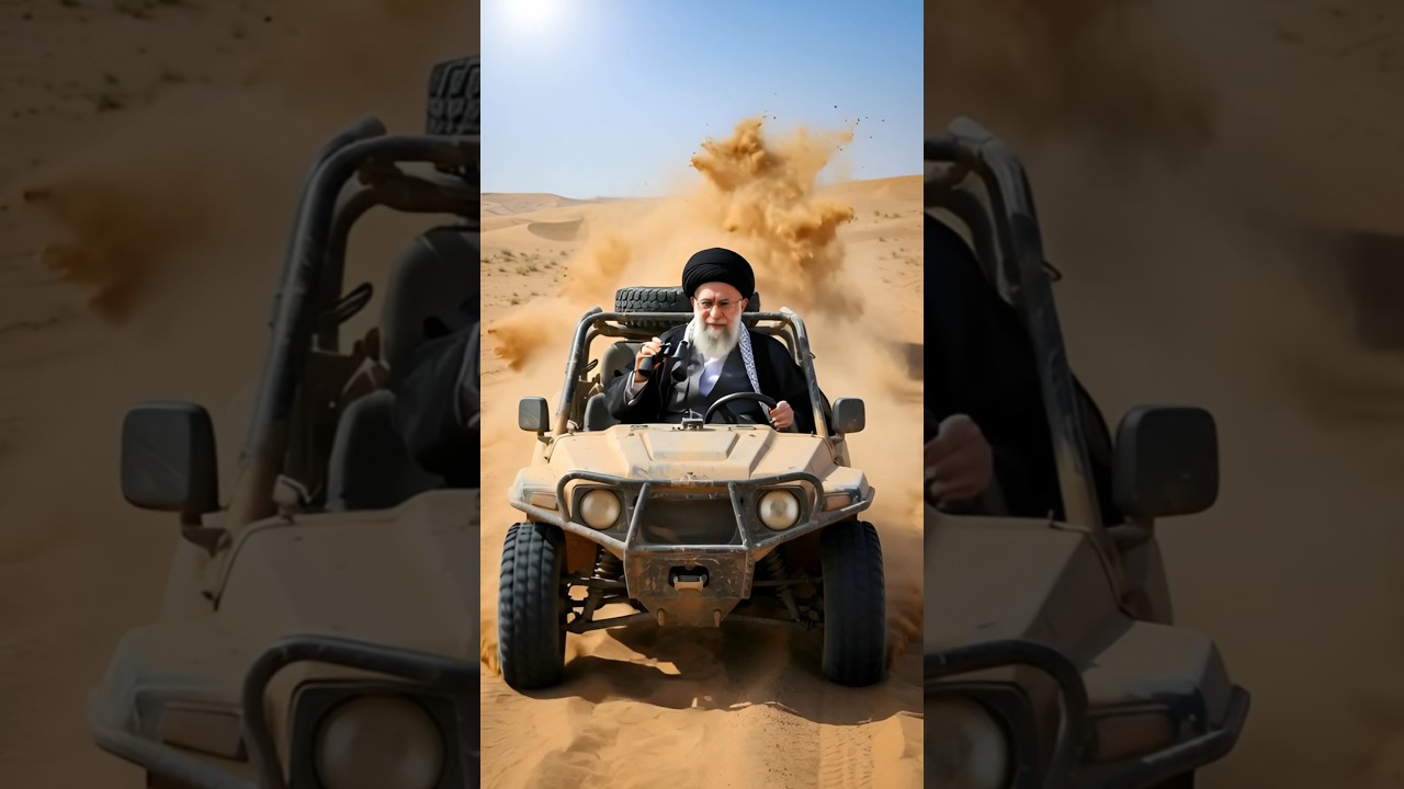 Trump vs Khamenei 😳 Shoe Polish gone wrong 🤣 #iranisraelwar #iran #israel #trump #khamenei #aiparody