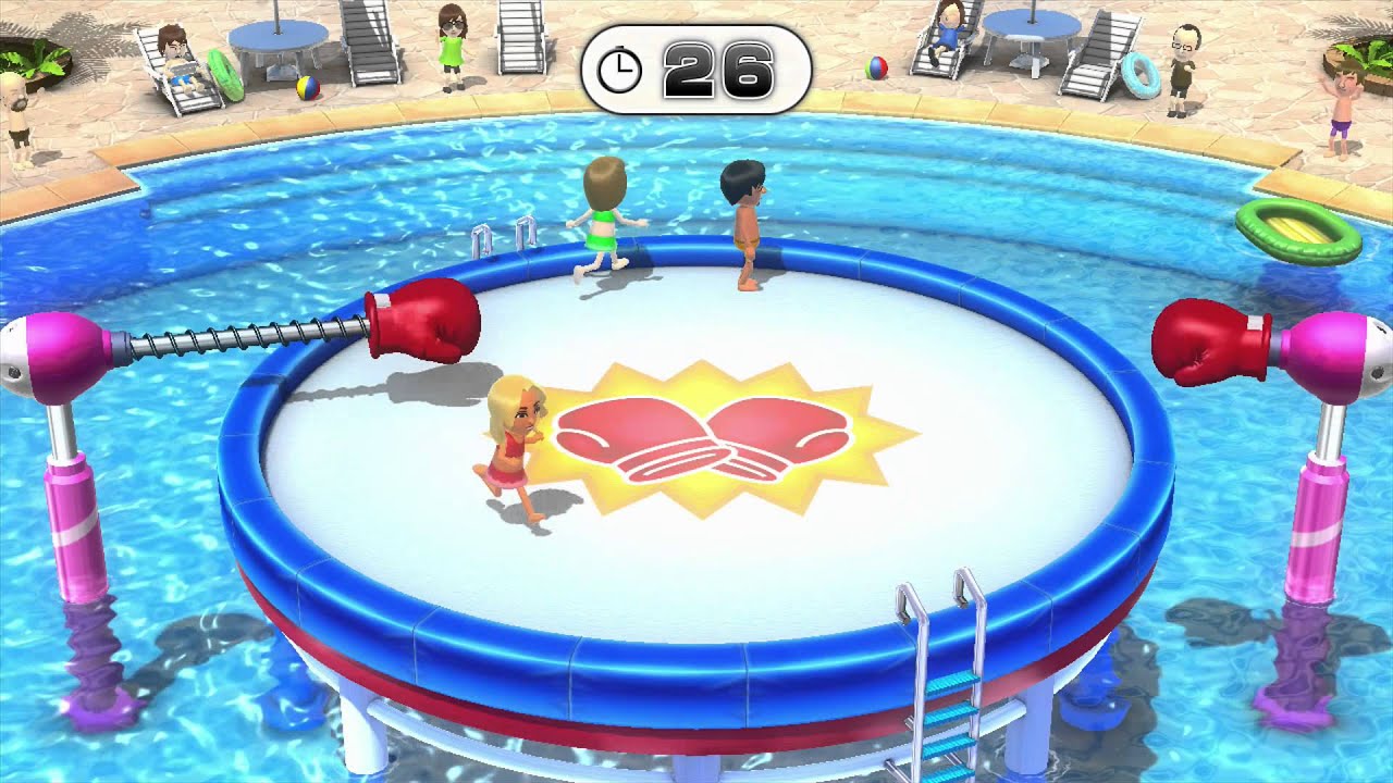 Wii Party U Minigame Showcase - Knock Out (1 vs Rivals)