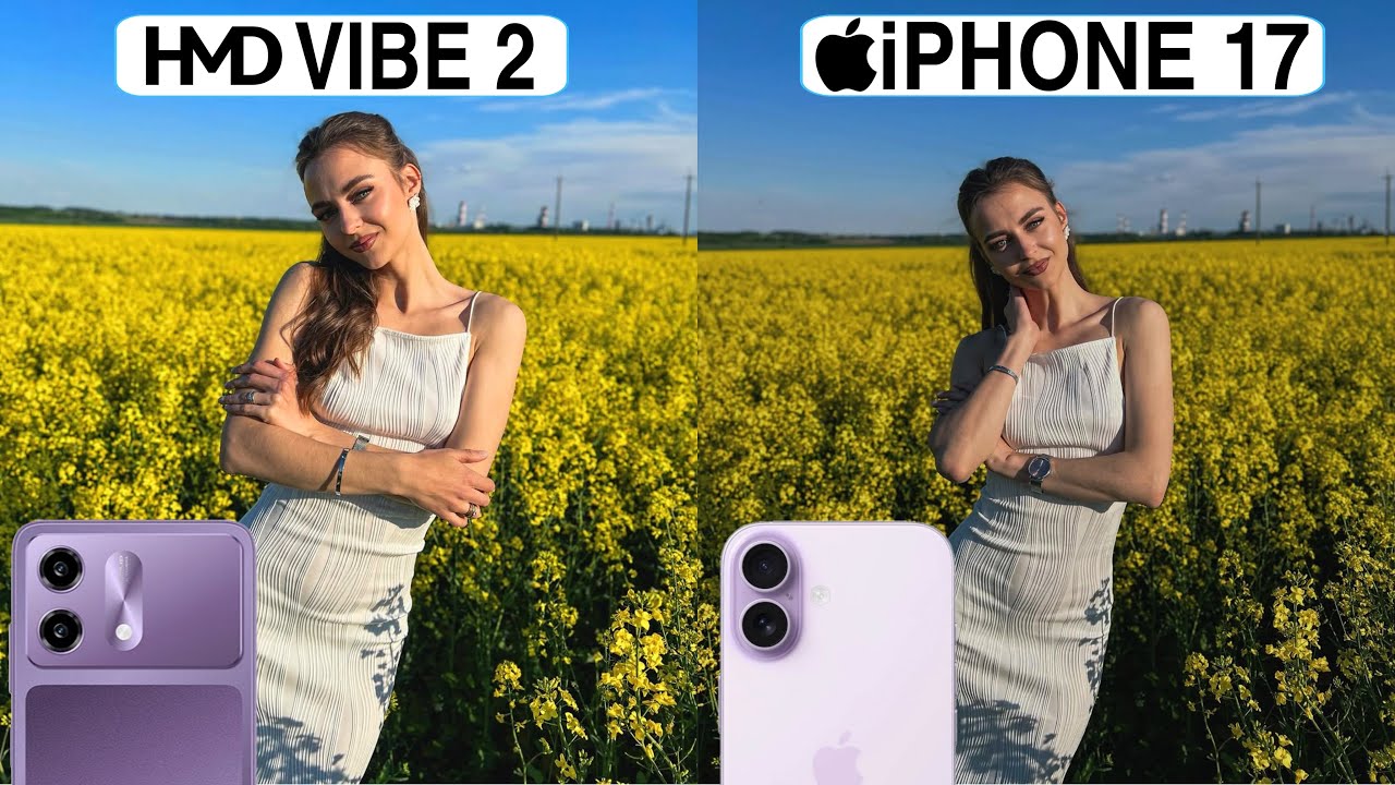 HMD Vibe 2 5G Vs iPhone 17 Camera Test Comparison