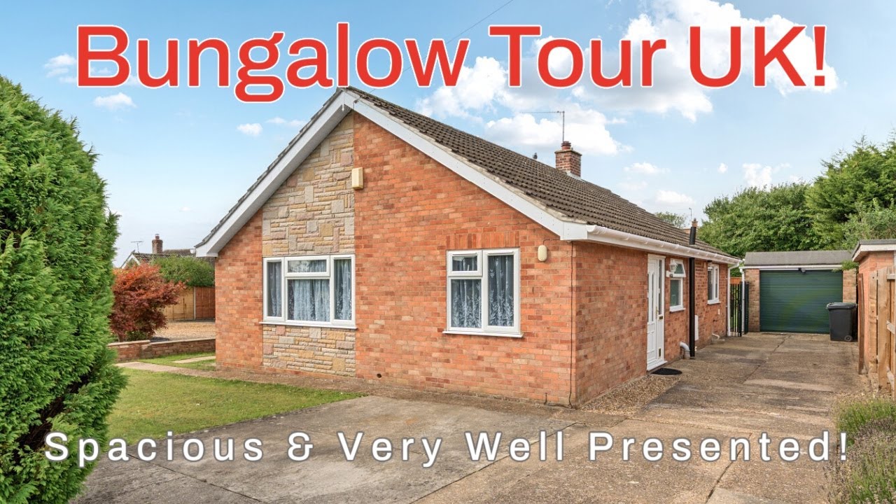 BUNGALOW TOUR UK  Spacious, Well Presented!  For Sale OIRO £350,000 Norfolk -Longsons Estate Agents.