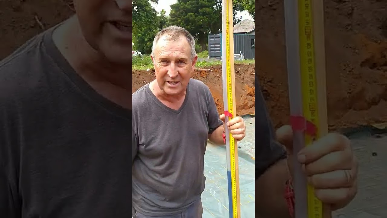 How to use a water level - practical example.