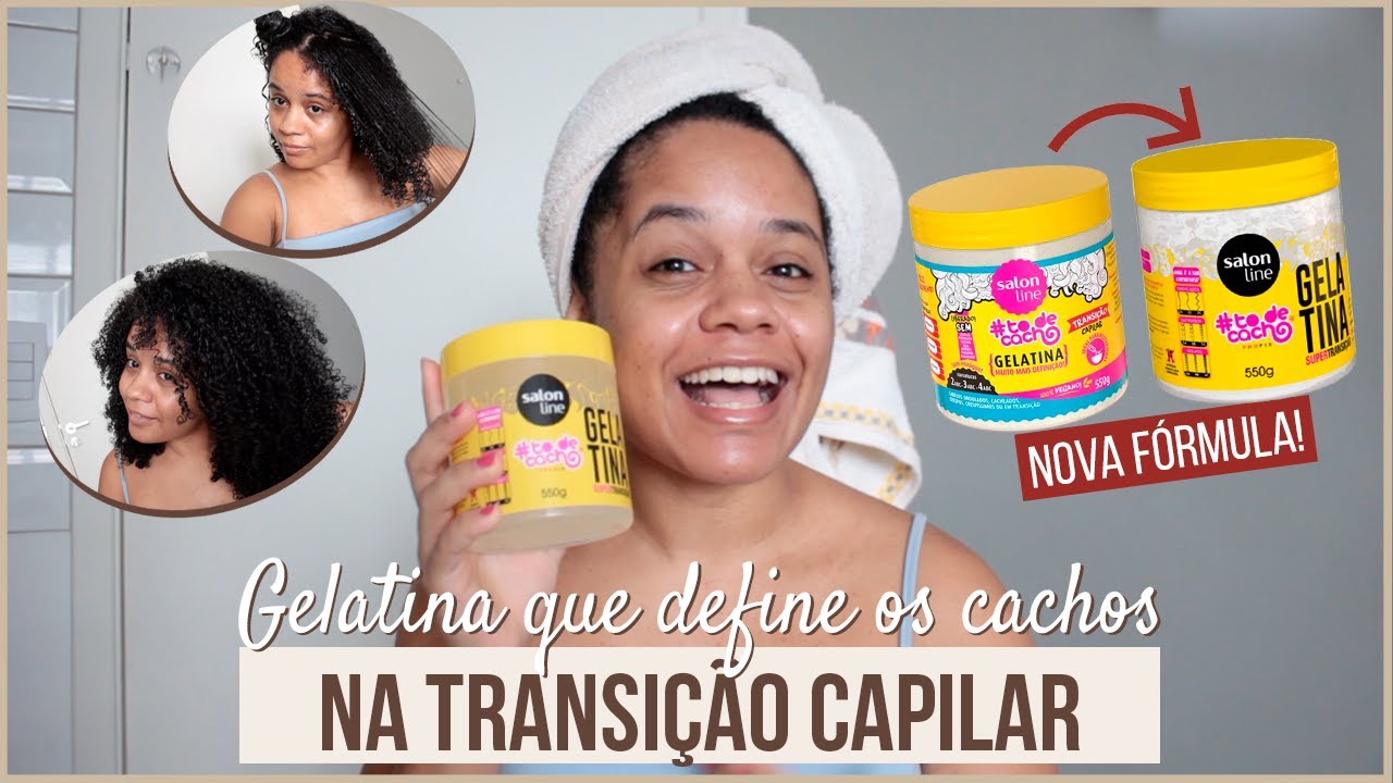 TESTEI A NOVA FÓRMULA DA GELATINA #TodeCacho PARA TRANSIÇÃO CAPILAR | por Grazi Max