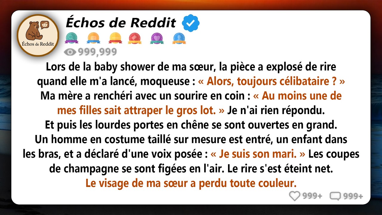 La pièce a éclaté de rire quand ma sœur a demandé si j'étais toujours célibataire. Ma mère a ajouté