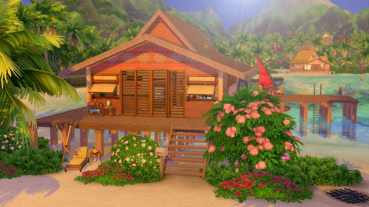 STUNNING BEACH HOUSE RENOVATION IN THE SIMS 4: ISLAND LIVING