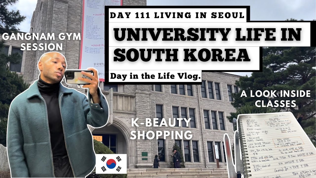 University Life in Korea Vlog 📚 Class, Gangnam Gyms, Korean Skincare Shopping, Study Korean With Me