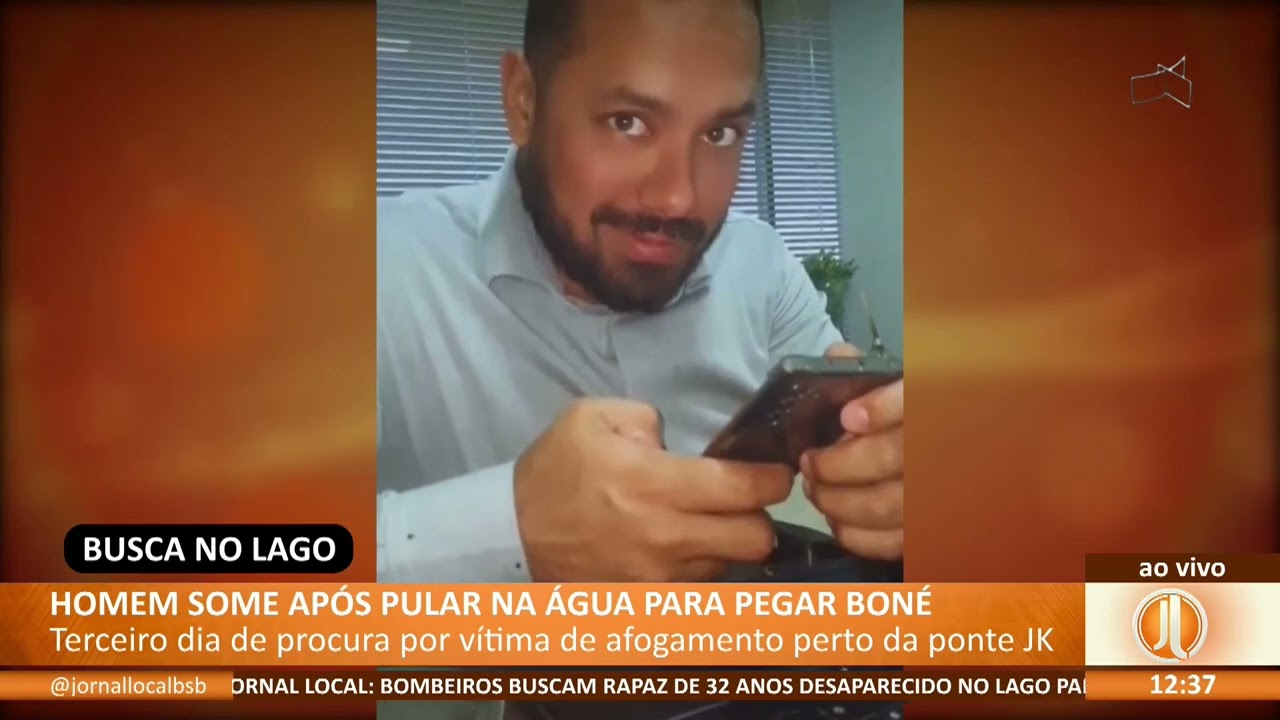 JL - Homem some após pular na água para pegar boné