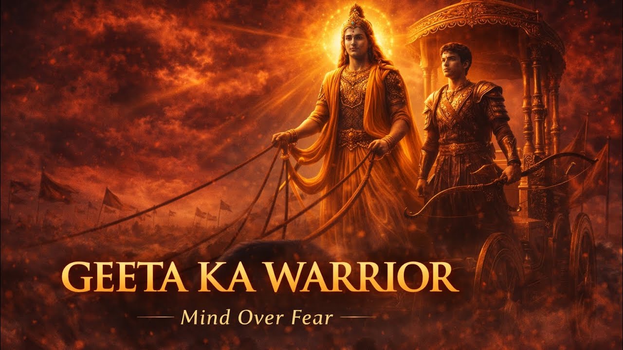 “Battle outside is temporary. Battle inside decides victory. Become a GEETA KA WARRIOR 🕉️🔥”