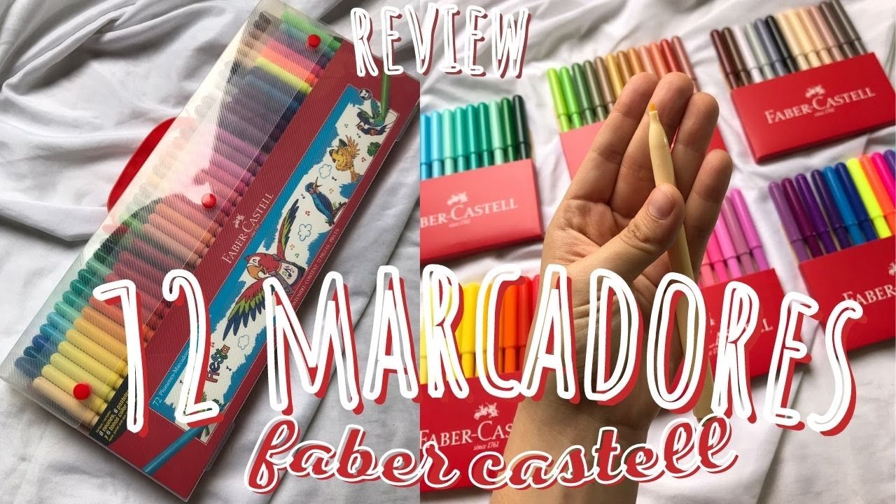 72 MARCADORES FABER CASTELL Review ♥ Artistica Ecuador
