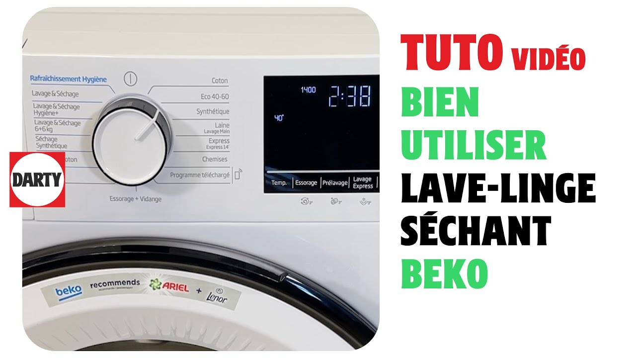 Bien utiliser son lave linge séchant BEKO