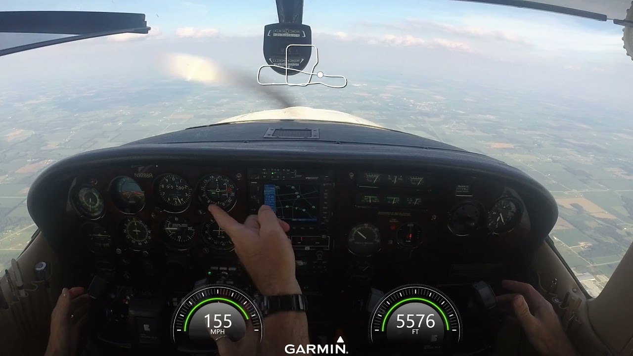 Wife's 3rd lesson in a Cessna TR182