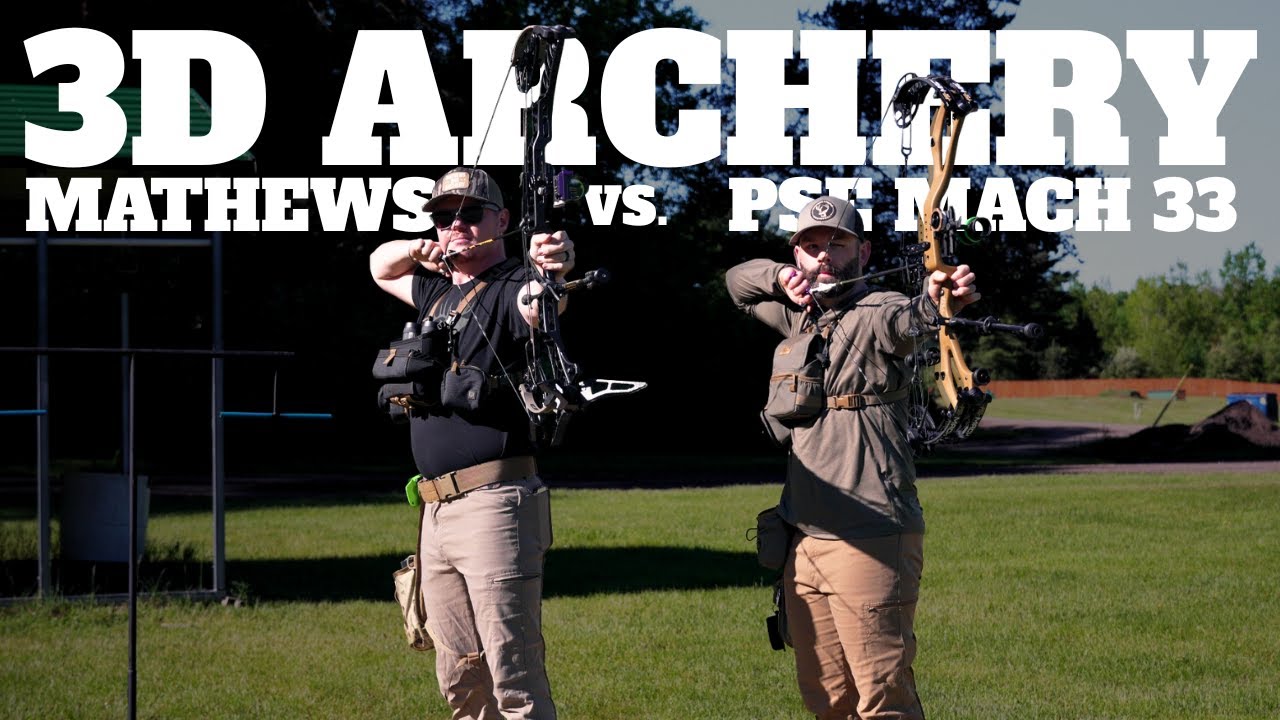 Mathews vs. PSE Mach 33 || 3D Archery Shoot OFF