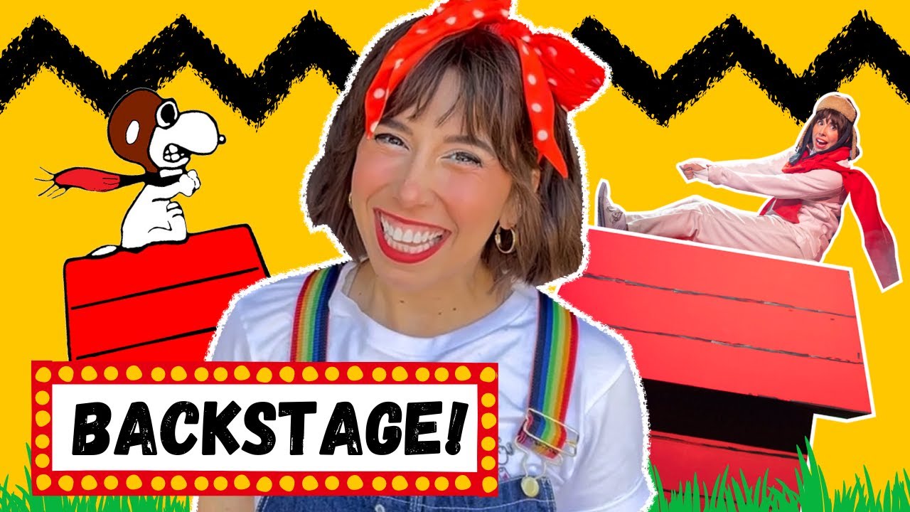 Backstage with SNOOPY! | You're a Good Man Charlie Brown Theatre Vlog with Bri Reads