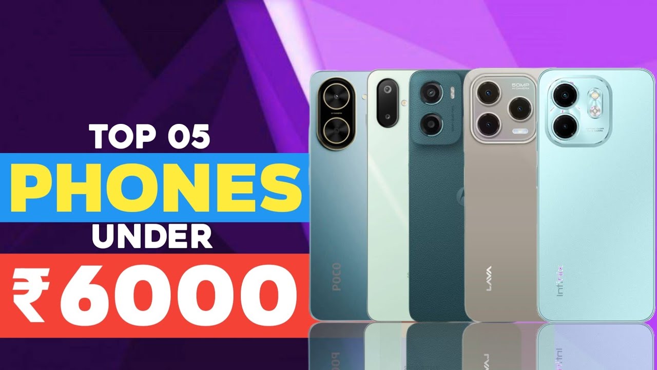 Top 5 Best Phones Under ₹6000 in November 2025 🔥 | Budget Killer Smartphones