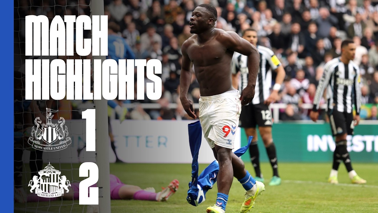 Brobbey Wins Derby In 90th Minute | Newcastle 1 - 2 Sunderland AFC | Premier League Highlights