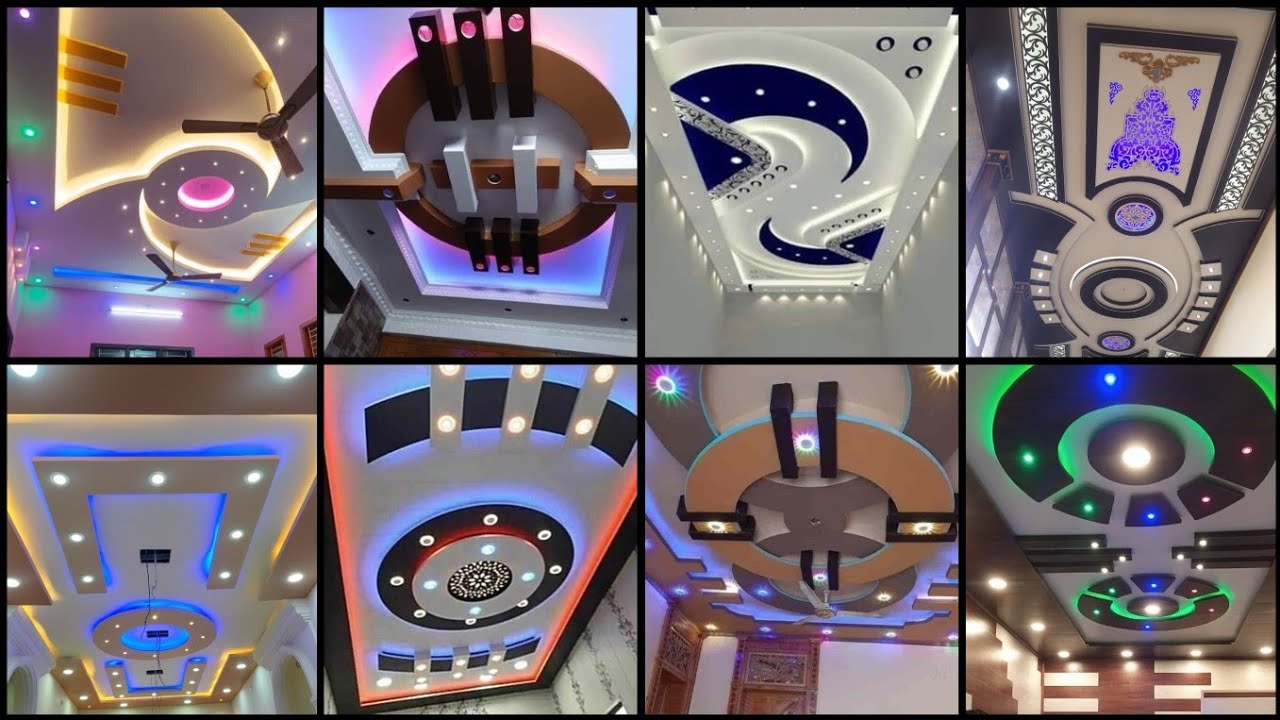 Latest Gypsum False Ceiling Designs | Modern False Ceiling Design With Lights and Fan