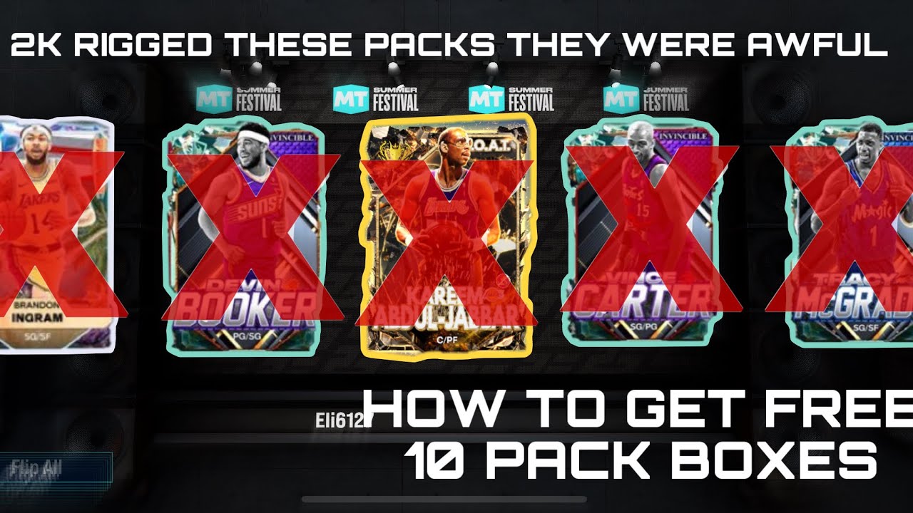 2 FREE 10 BOXES WORST LUCK OF THE YEAR NBA 2K25