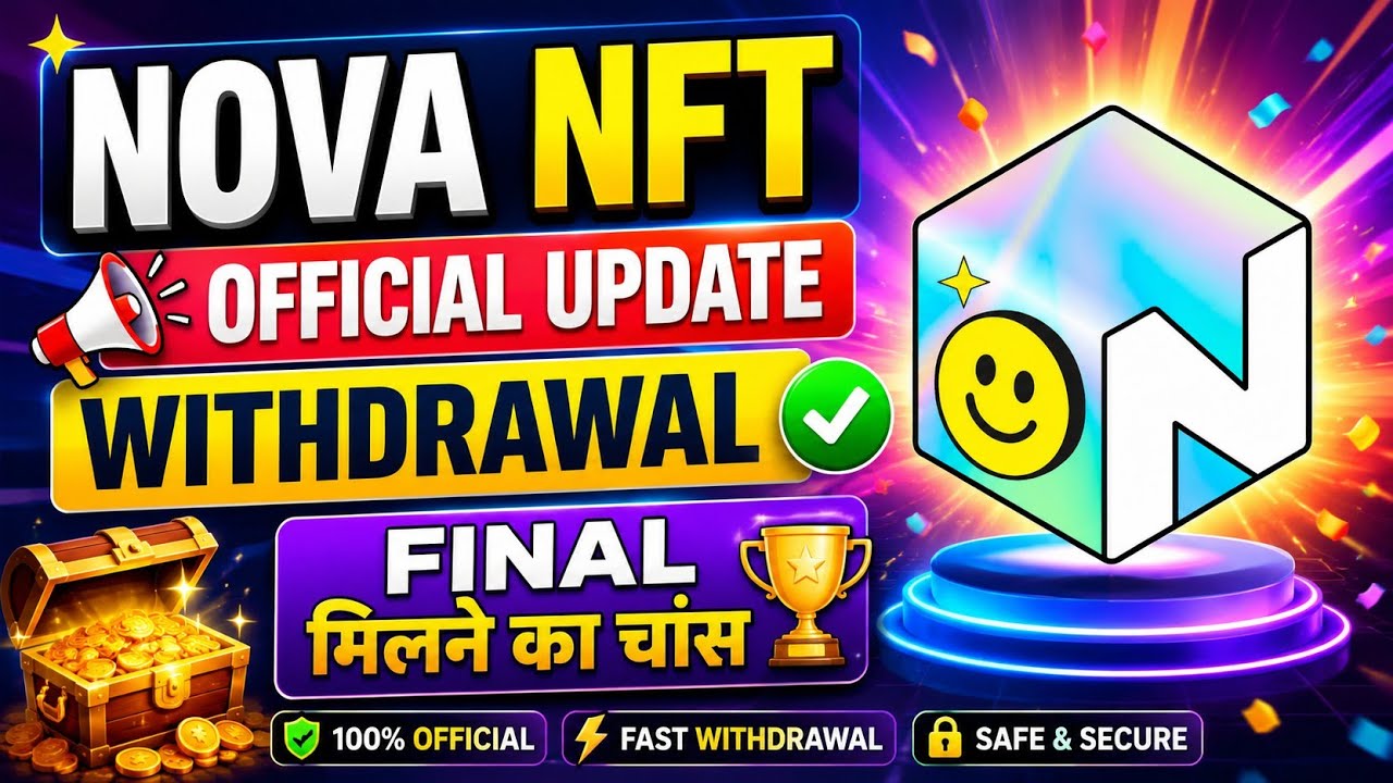 Nova NFT Oficial withdrawal Update || Tuft Token Treasure NFT Fun || Zoom Meeting Nova NFT