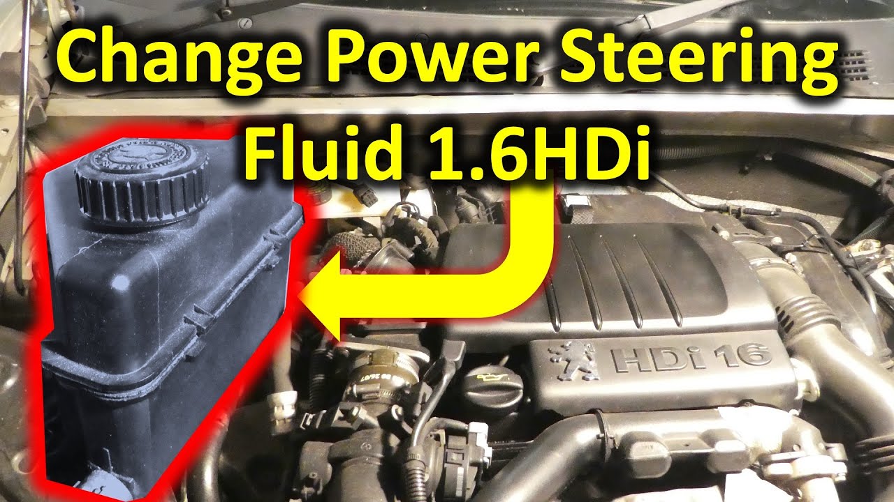 Simple way to renew or replace power steering fluid