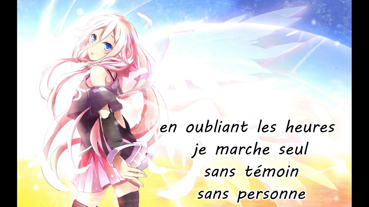 je marche seul _ nightcore (parole)