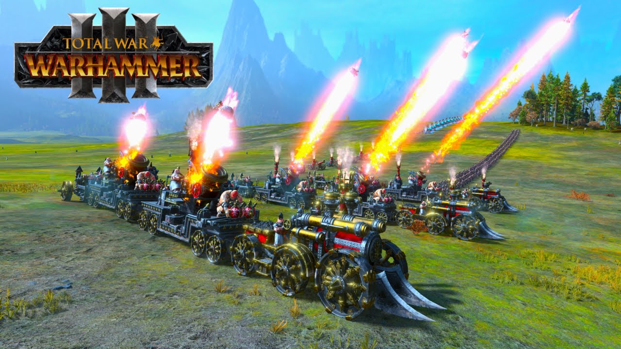 Total War WARHAMMER 3 - Skaven VS Chaos Dwarfs | FIRESupport | Firework Show | 4K