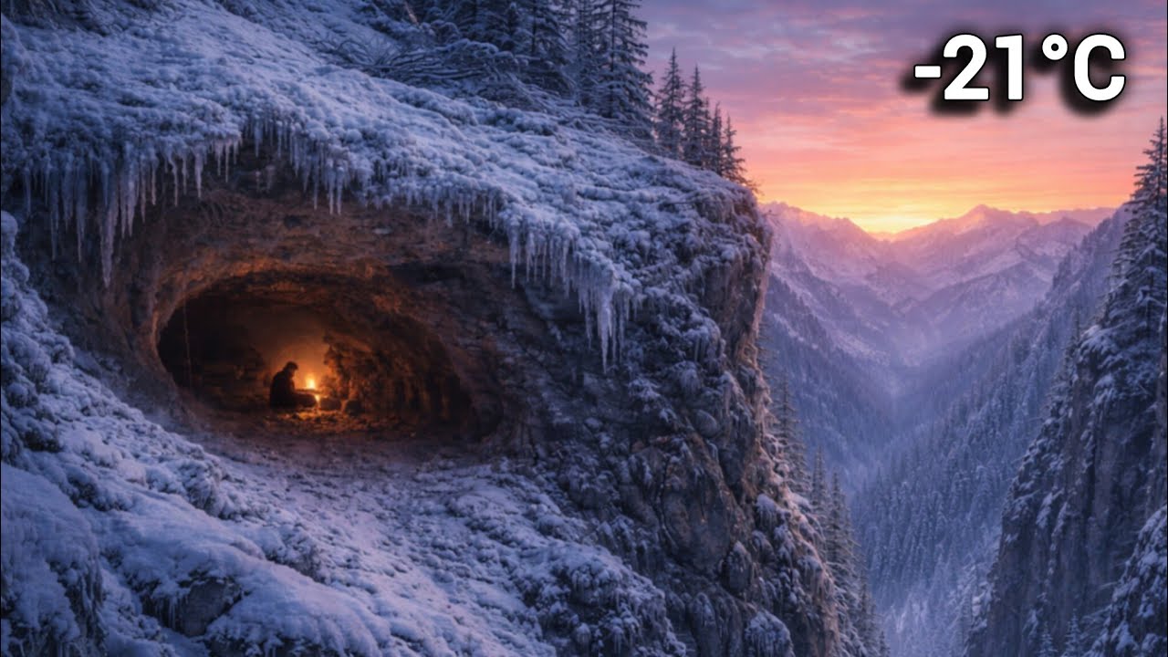Frozen Valley Survival | Alone in the Mountains