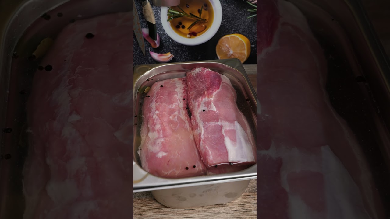 Schweinelachs r&auml;uchern im Borniak R&auml;ucherofen