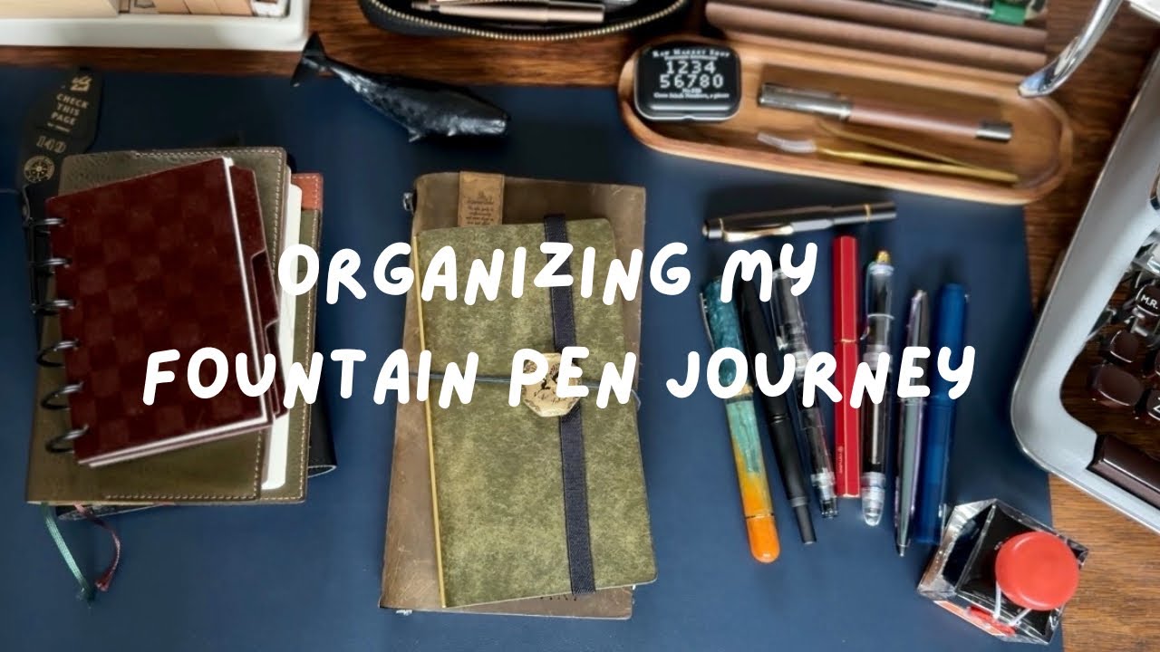 How to Organize My Fountain Pens and Ink In My Traveler's Notebook | Starting a Pen and Ink Journal
