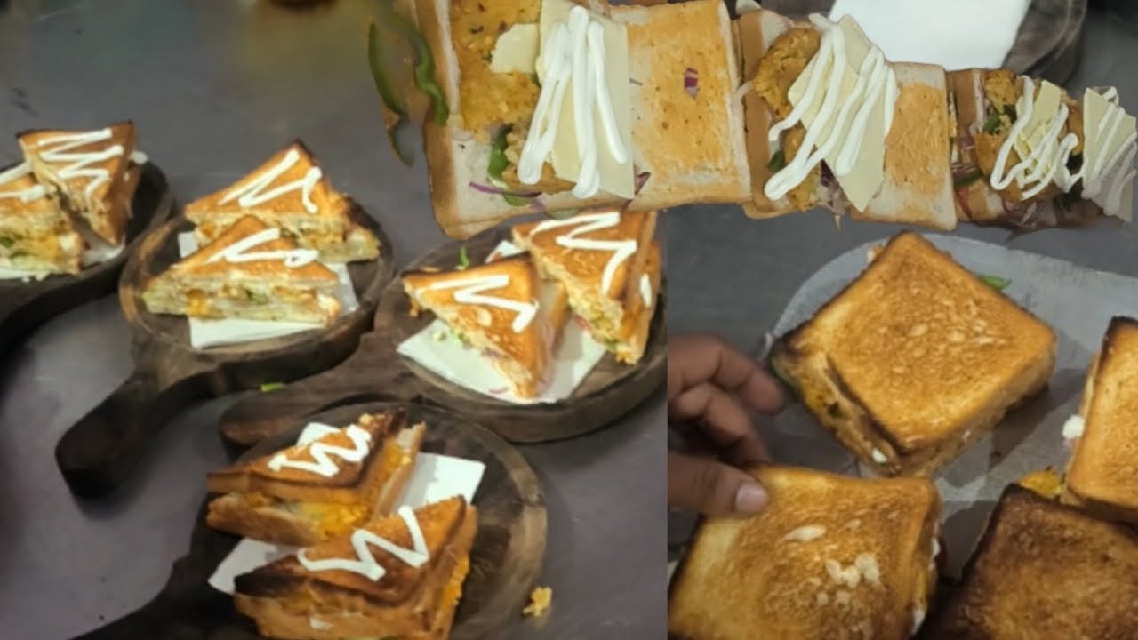 मुंबई स्टाइल सैंडविच फुल वीडियो 😍😍 #sandwich #fullvideo #mumbai #yammy #streetfood #recipe #food 