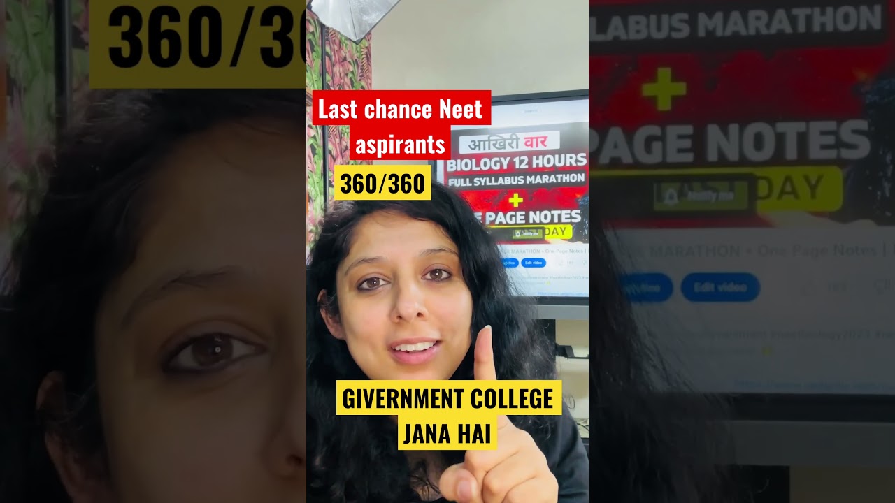 LAST CHANCE NEET ASPIRANTS!! DONT MISS THIS GOLDEN CHANCE!! #vanimam