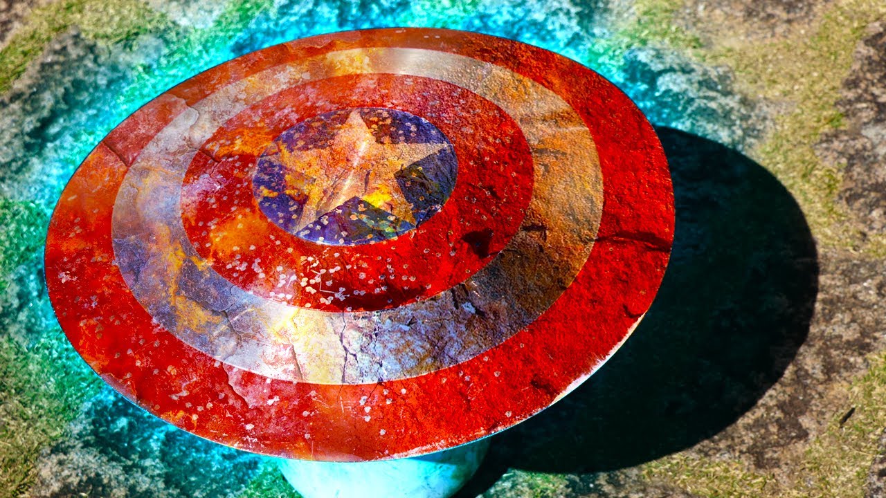 RESTAURANDO o ESCUDO do Capitão América DESTRUÍDO!