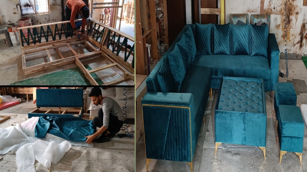 how to make sofa step by step|सोफा बनाने का एकदम आसान तरीका| sofa king| #sofa #furniture